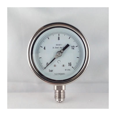 Manómetro de presión de acero inoxidable relleno de glicerina 70 bar