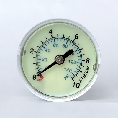 Soporte axial de presión del EN 837-1 del indicador 40m m del manómetro clínico médico del cajero automático 10