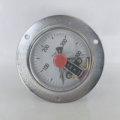 Manómetro eléctrico plástico de la barra del reborde 400 de los indicadores de presión del contacto del NPT
