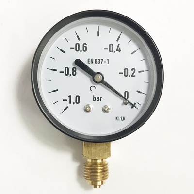 EN 837-1 1 indicador de presión inferior del soporte de la pulgada 63m m del indicador de presión de la barra 2,5