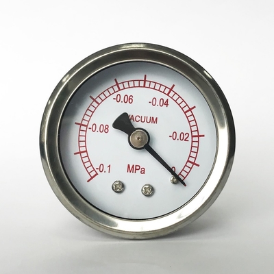 Indicador de presión de acero inoxidable del vacío 50m m 0,1 manómetros del vapor del MPa