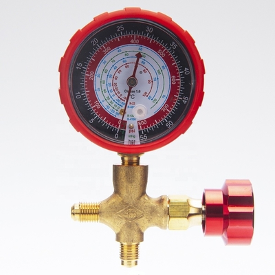 70m m indicador de presión de acero inoxidable de presión de 55 barras de la conexión de cobre amarillo multíple del indicador
