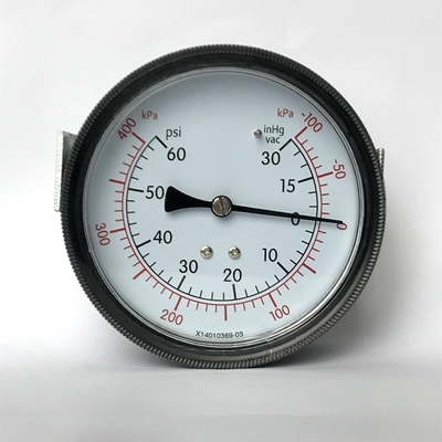 Indicador de presión para uso general del soporte del panel del soporte de KPa 90m m del indicador de presión de la escala dual 400