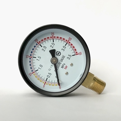 2,5 indicador de presión dual para uso general de la escala del indicador de presión de la barra del dial 35 63m m